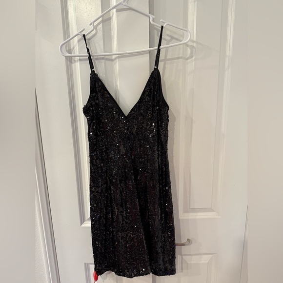 Ramy Brook Sequin Lila Black Dress Size 6 NWT - Picture 4 of 10